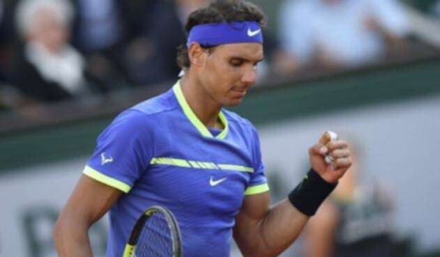 El tenista español Rafael Nadal celebrado su victoria en Wimbledon