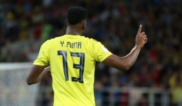 Mina marcó su tercer gol en Rusia 2018. Gol Yerry Mina Colombia Inglaterra Rusia 2018 6