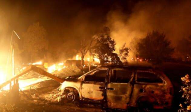 Incendio forestal en California