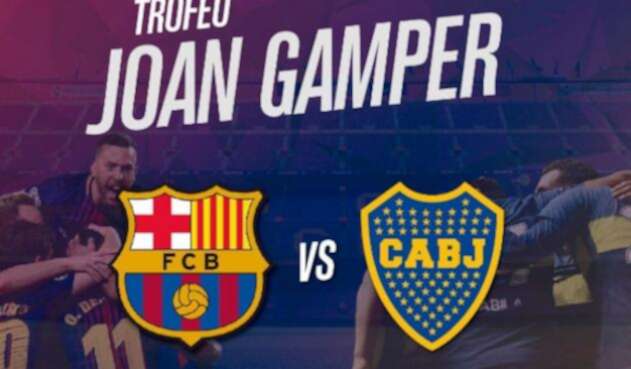 Afiche del amistoso Barcelona y Boca Juniors que se jugará en agosto.