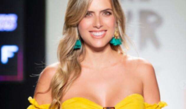 Ana Sofía Henao lució su embarazo en pasarela de Colombiamoda