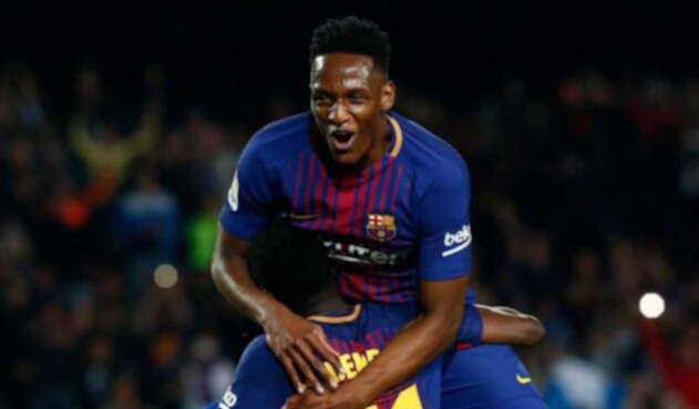 Yerry Mina, jugador que podría salir del FC Barcelona