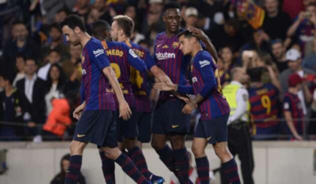 Yerry Mina tuvo poca continuidad en el Barcelona la temporada pasada