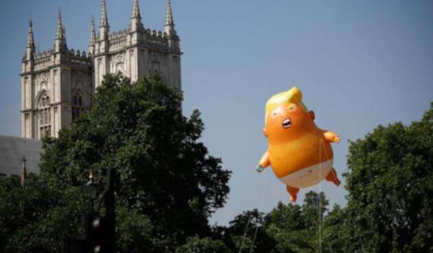 El bebé Trump que se alzó sobre Londres