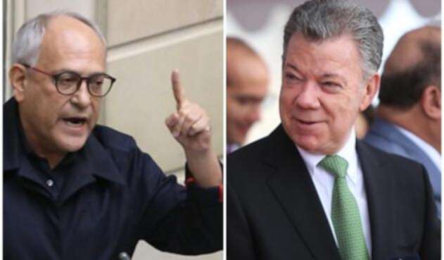 José Obdulio Gaviria y Juan Manuel Santos José Obdulio Gaviria y Juan Manuel Santos