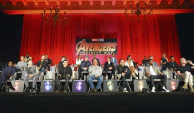 El cast de Avengers: Infinity War en una gran rueda de prensa
