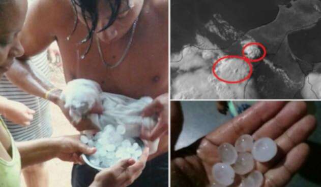 Cayó granizo en La Guajira Cayó granizo en La Guajira