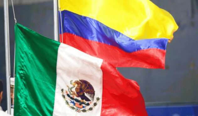Las banderas de México y Colombia en los Juegos Centroamericanos y del Caribe Barranquilla 2018