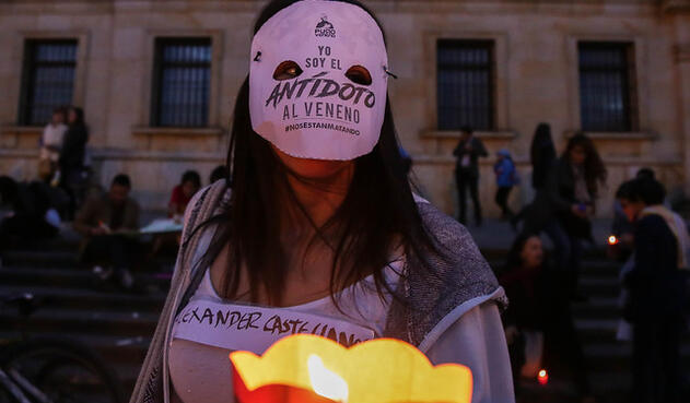Así se vivió la 'velatón' por los líderes sociales asesinados en el país Así se vivió la 'velatón' por los líderes sociales asesinados en el país