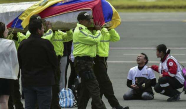 Cuerpos ecuatorianos asesinados en Colombia