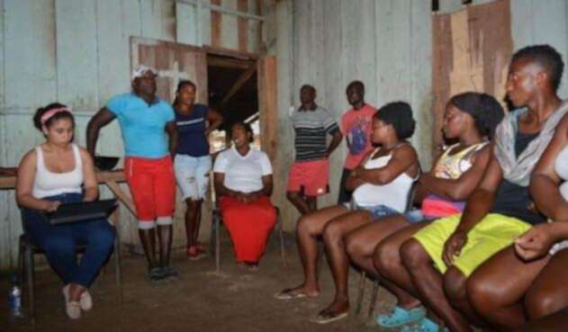 Familias desplazadas en Roberto Payán (Nariño)