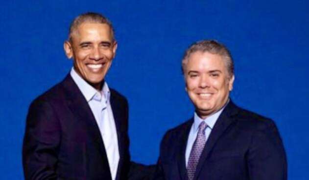 Barack Obama e Iván Duque Barack Obama e Iván Duque