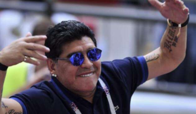 Diego Armando Maradona, excampeón del mundo con Argentina