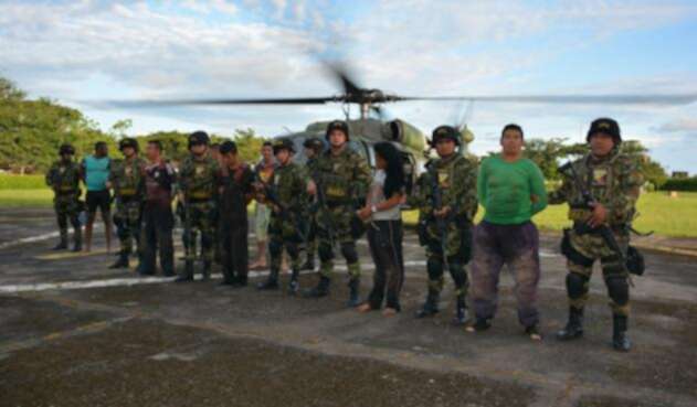 Disidentes de las Farc capturados en Arauca Disidentes de las Farc capturados en Arauca