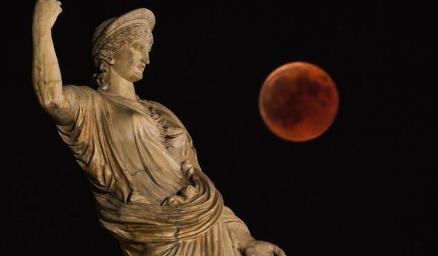 Eclipse en Atenas, Grecia