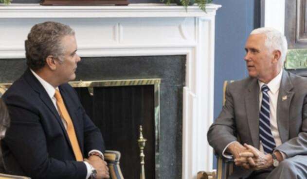 El presidente electo Iván Duque se reunió con el vicepresidente de EE. UU. Mike Pence El presidente electo Iván Duque se reunió con el vicepresidente de EE. UU. Mike Pence