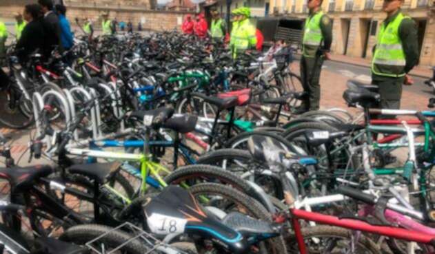 Entregatón de bicicletas robadas en Bogotá Entregatón de bicicletas robadas en Bogotá