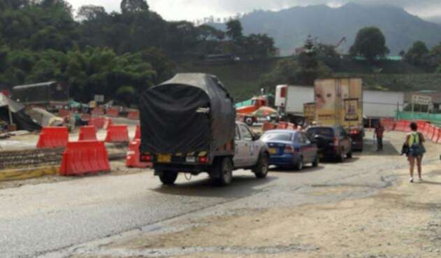Vía el ternero en Quindío.