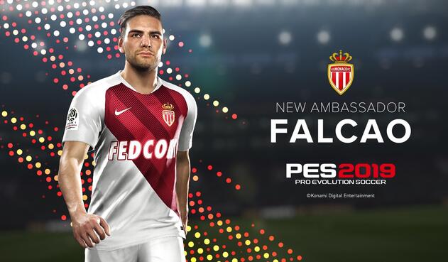 Falcao como nuevo embajador de PES (Pro Evolution Soccer) 2019