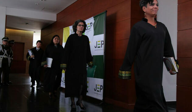 Los magistrados de la JEP