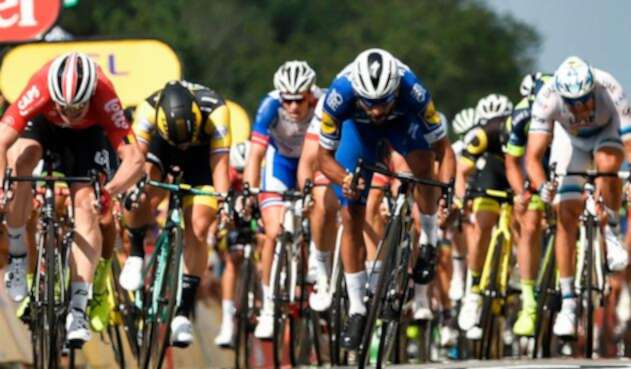 Fernando Gaviria en una de las etapas del Tour de Francia