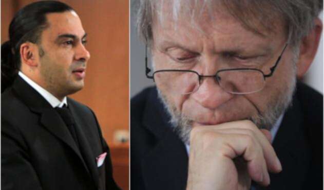 El abogado Francisco Bernate y el senador electo Antanas Mockus