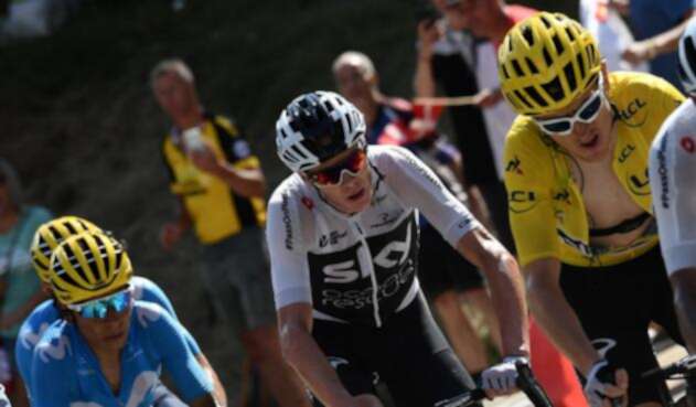 Geraint Thomas y Nairo Quintana