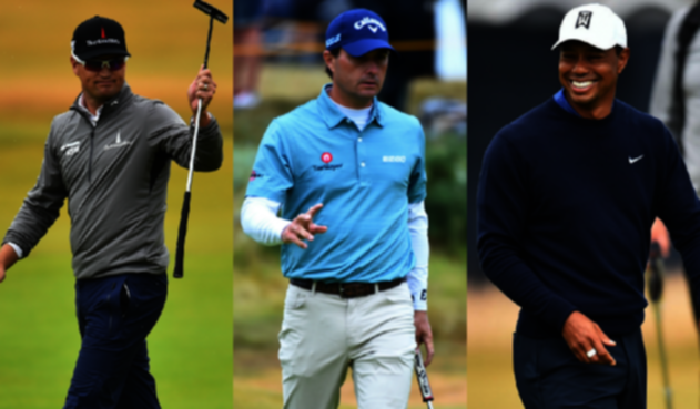 Zach Johnson, Kevin Kisner y Tiger Woods