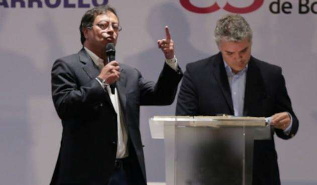 Gustavo Petro e Iván Duque, una pelea política dura en el próximo gobierno