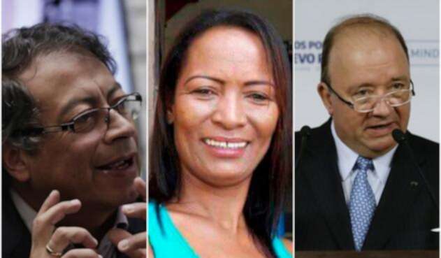 Gustavo Petro, Ana María Cortés y Luis Carlos Villegas