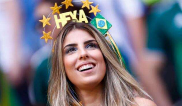 Hincha bonita en el Mundial de Rusia 2018