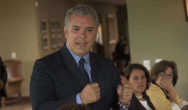 El presidente Iván Duque