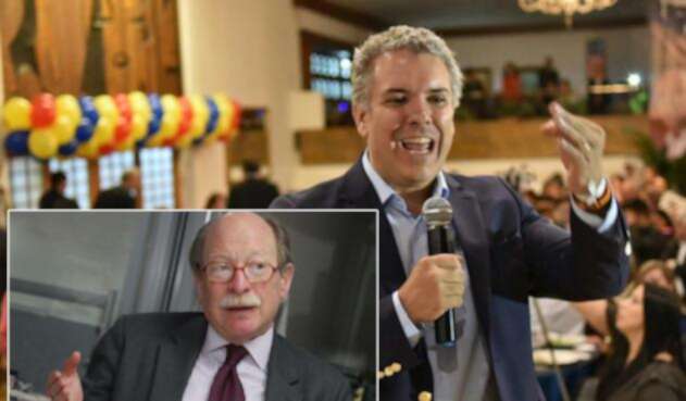 Camilo Reyes, embajador de Colombia en EE.UU. e Iván Duque, presidente electo
