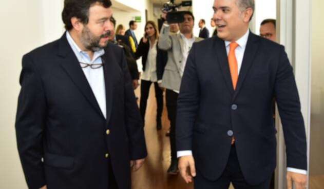 Presidente Iván Duque se reunió con el Defensor del Pueblo, Carlos Negret.