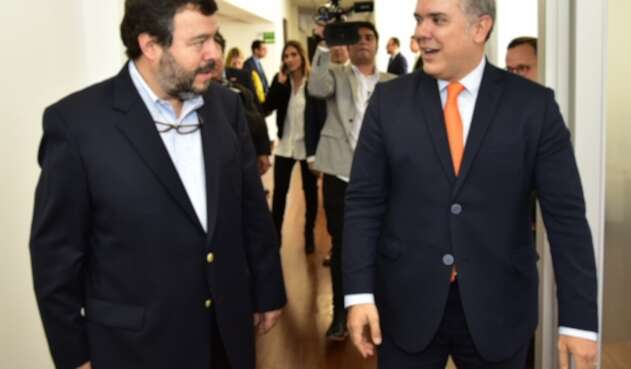 Presidente Iván Duque se reunió con el Defensor del Pueblo, Carlos Negret.