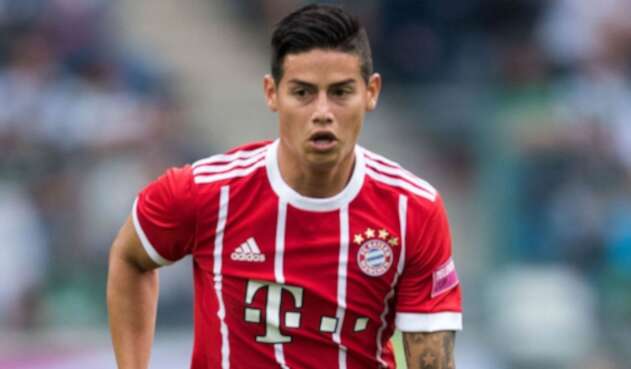 James Rodríguez, jugador del Bayern Múnich