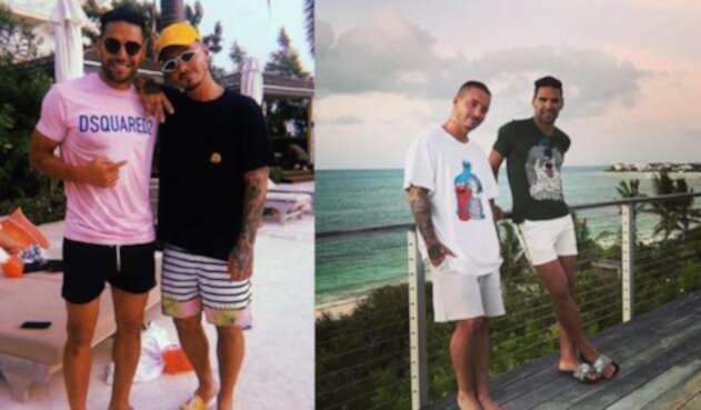 J Balvin y Falcao comparten fotos de sus vacaciones juntos