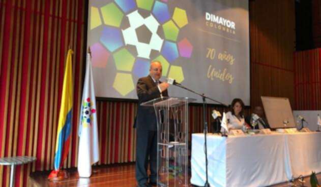 Jorge Enrique Vélez durante el anuncio de la Dimayor Jorge Enrique Vélez durante el anuncio de la Dimayor