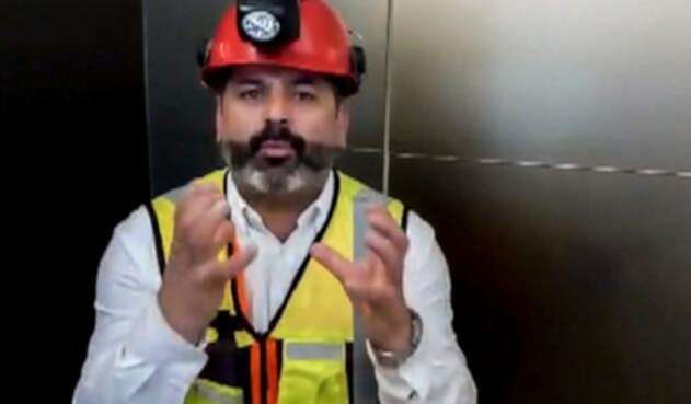Mario Sepúlveda, uno de los 33 mineros chilenos rescatados en 2010, durante su paso por México