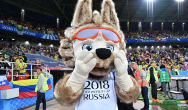 El lobo Zabivaka, la mascota de Rusia 2018