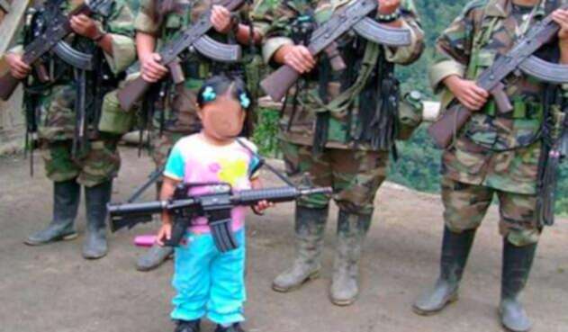 Menores de edad reclutados por las Farc