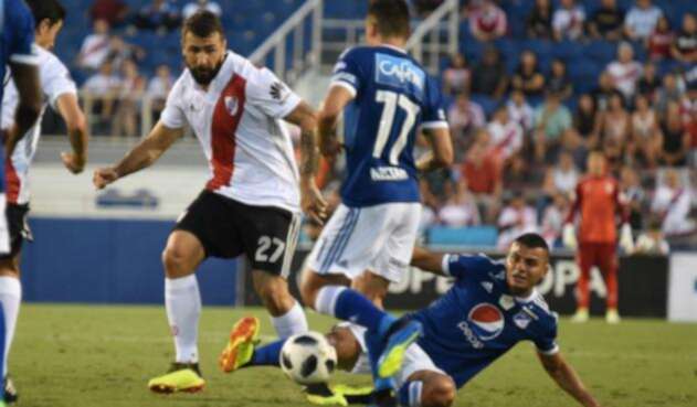 Millonarios perdió en el amistoso ante River Plate