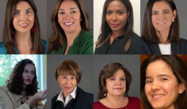 María Victoria Angulo, Nancy Patricia Gutiérrez, María Fernanda Suárez, Alicia Arango, Gloria María Borrero, Ángela María Orozco Gómez, Silvia Constaín
