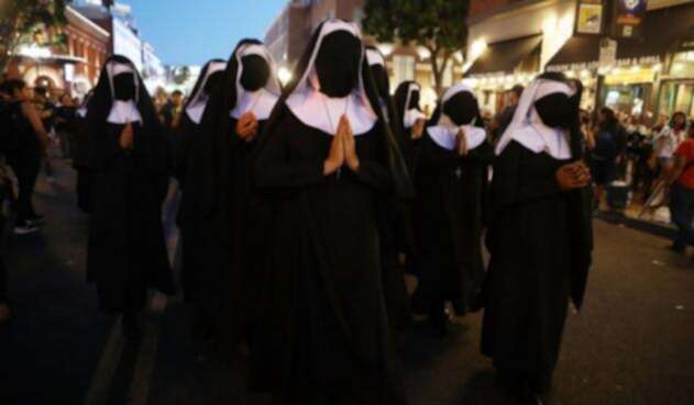 Monjas protesta