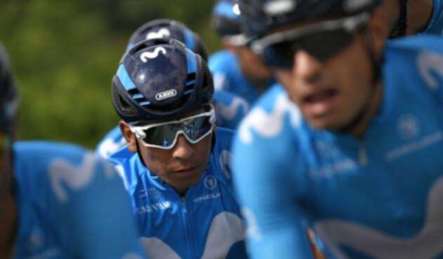 Nairo Quintana en el Tour de Francia 2018 con el Movistar Team