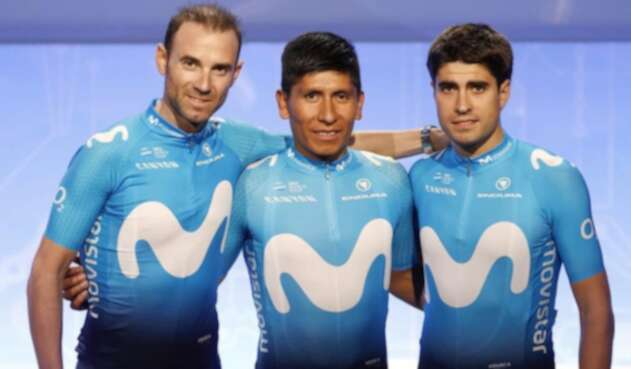 Alejandro Valverde, Nairo Quintana y Mikel Landa