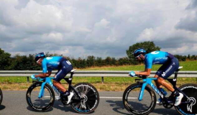 Nairo entrenando en Francia de cara al Tour