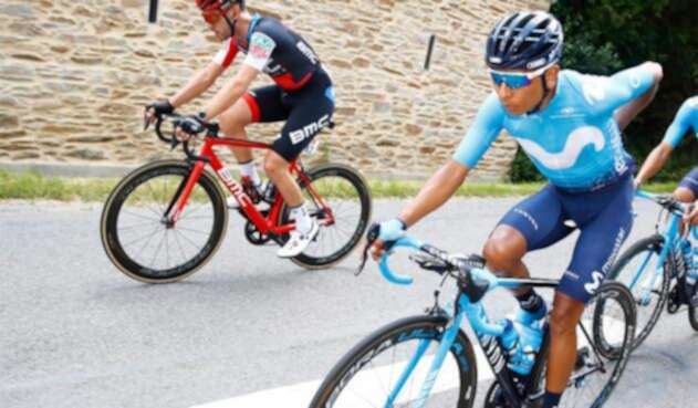 Nairo Quintana en la etapa cuatro del Tour de Francia 2018