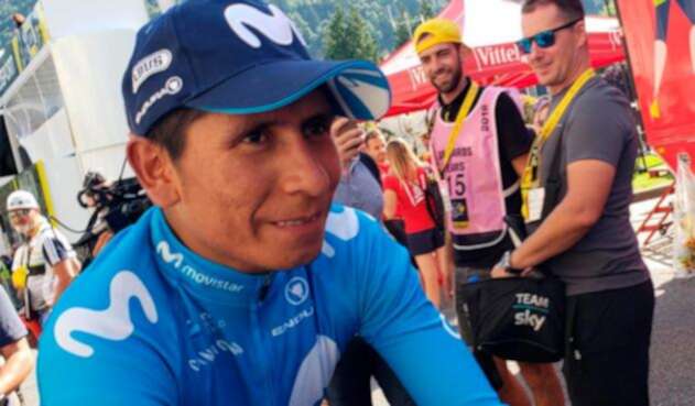 Nairo Quintana del Movistar Team fue el mejor de los colombianos en la primera etapa de La Vuelta a España