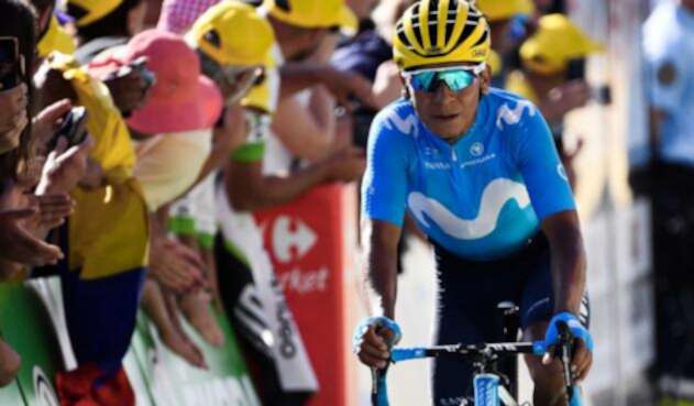 Nairo Quintana, ciclista colombiano al servicio de Movistar Team Nairo Quintana, ciclista colombiano al servicio de Movistar Team